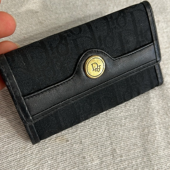 Christian Dior Coated Black Key Case Coin Pouch - Picture 3 of 9